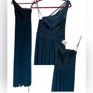 Formal dark green dress homecoming prom